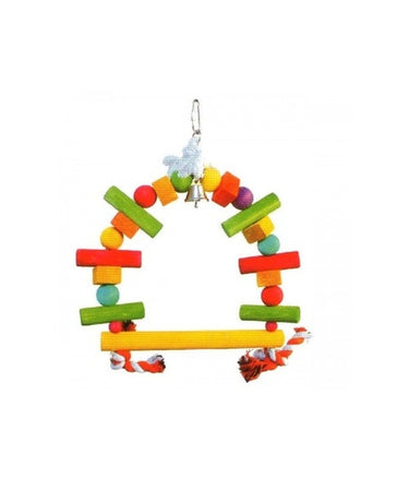 VanPet D-Shape Sitting Toy For Small & Medium Birds 15.7